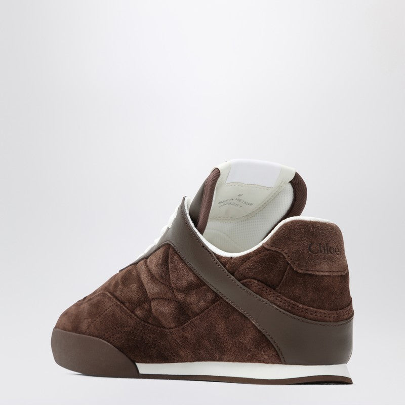 Chloe Chloe Kick Chocolate Sneakers In Suede Women