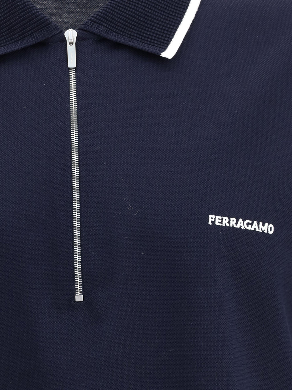 Ferragamo Men Zip Polo Shirt