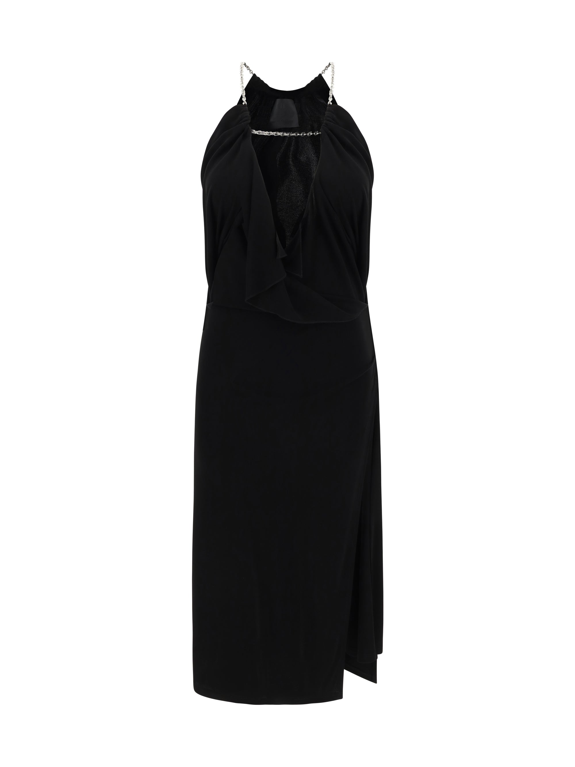 Givenchy Women Midi Dress With Halter Neckline