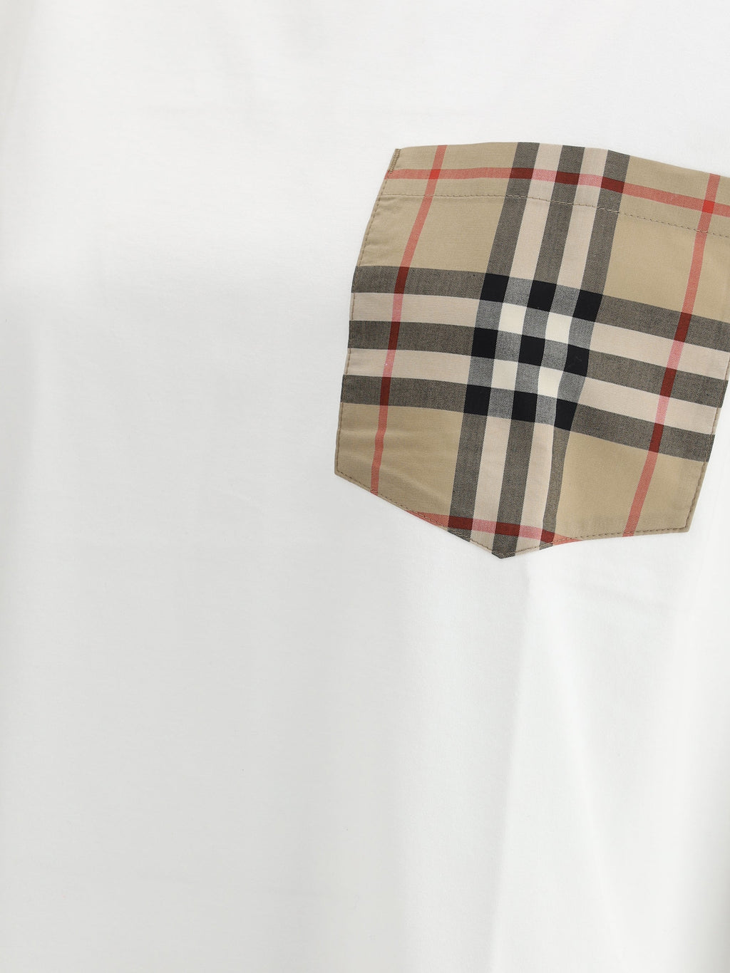 Burberry Women Archive Check Pocket T-Shirt