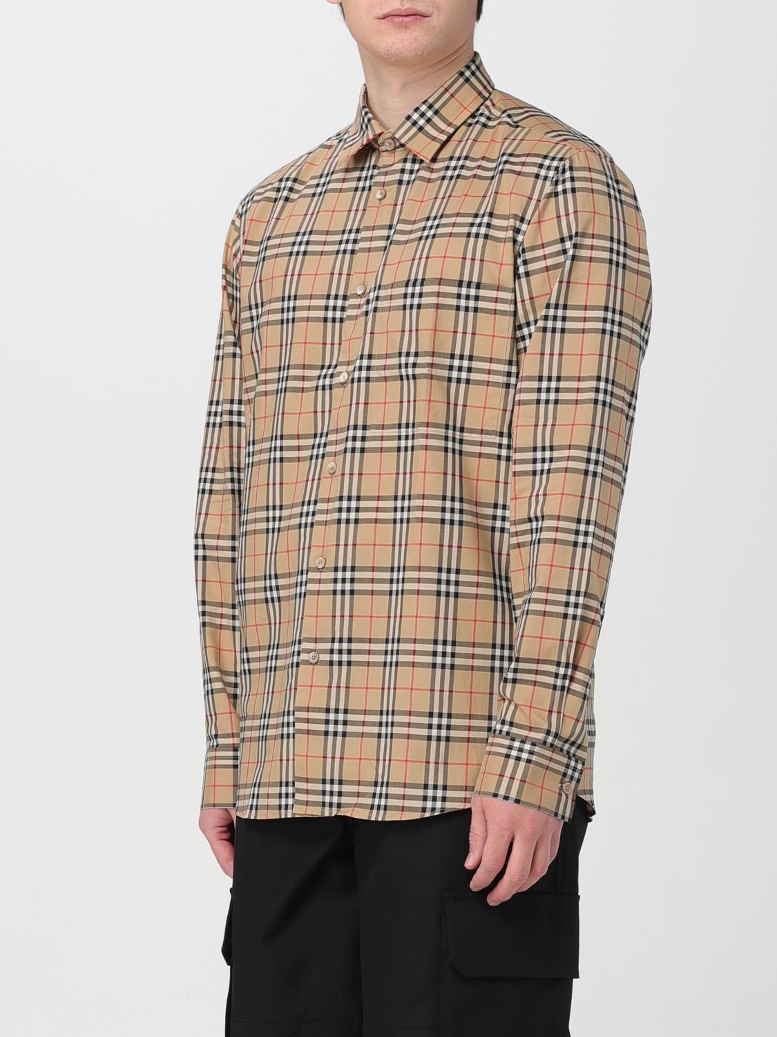 Burberry Men Embroidered Poplin Shirt