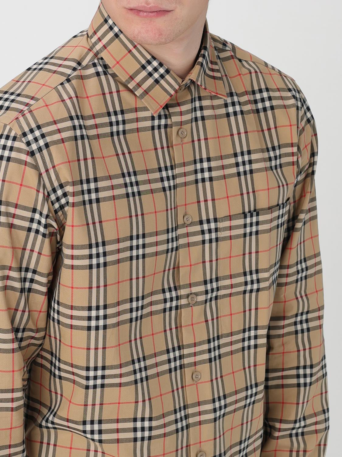Burberry Men Embroidered Poplin Shirt