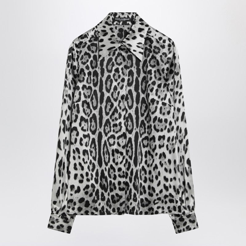 Dolce&Gabbana Leopard Print Silk Shirt Women