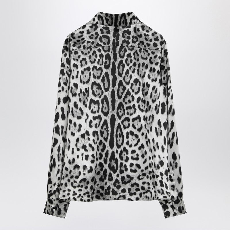 Dolce&Gabbana Leopard Print Silk Shirt Women