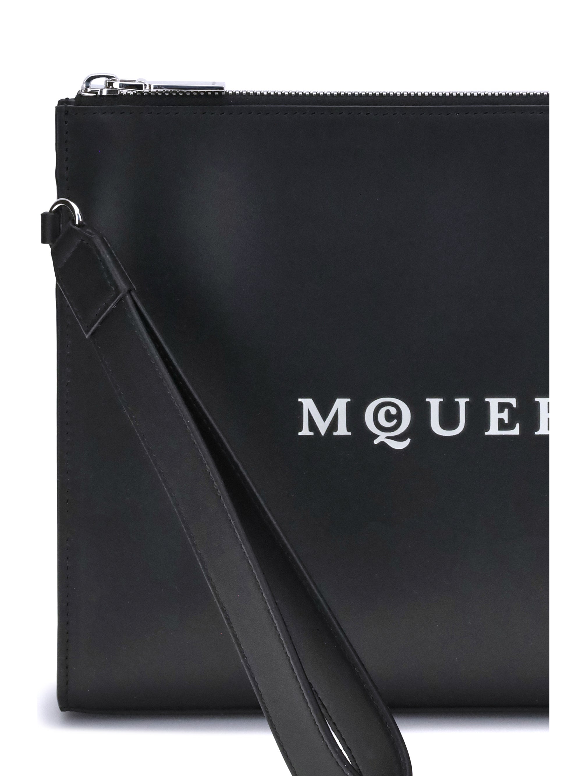 Alexander Mcqueen Men Leather Pouch