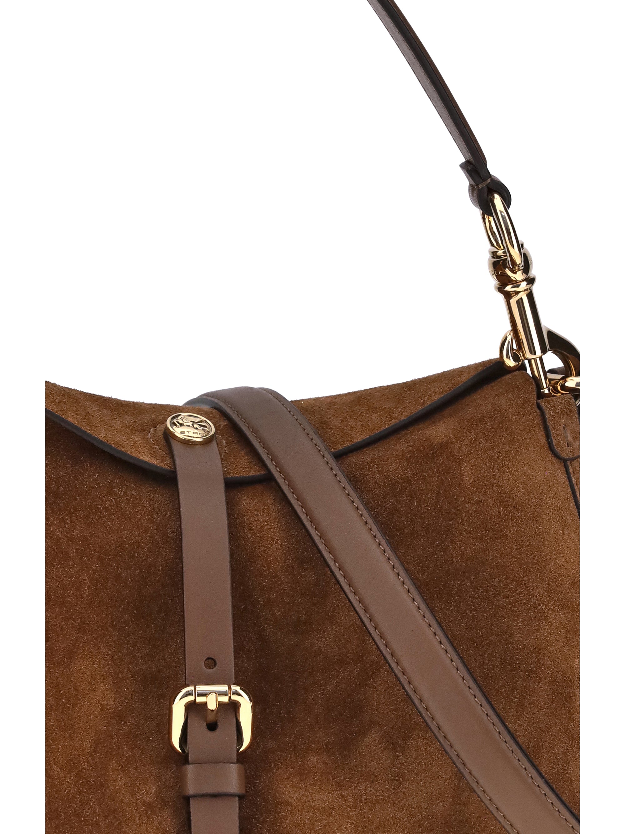 Etro Women Suede Pony Shoulder Bag