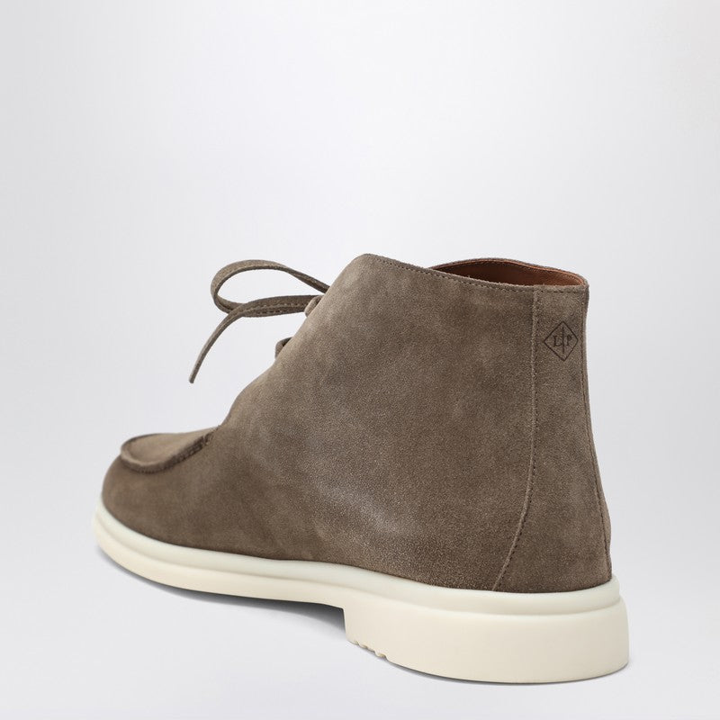 Loro Piana Walk And Walk Ankle Boots In Dove Grey Men