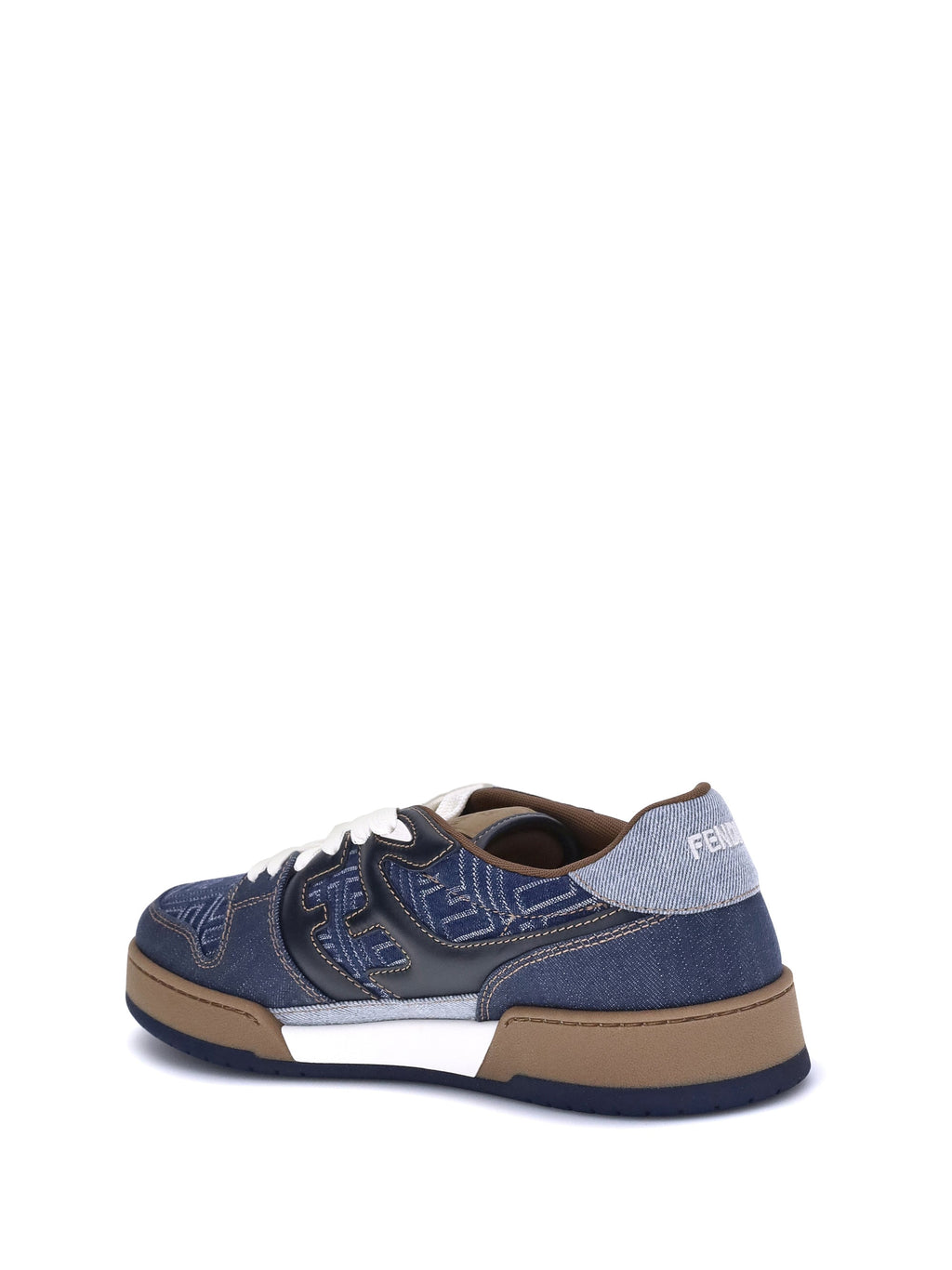 Fendi Men Ff Denim Sneakers