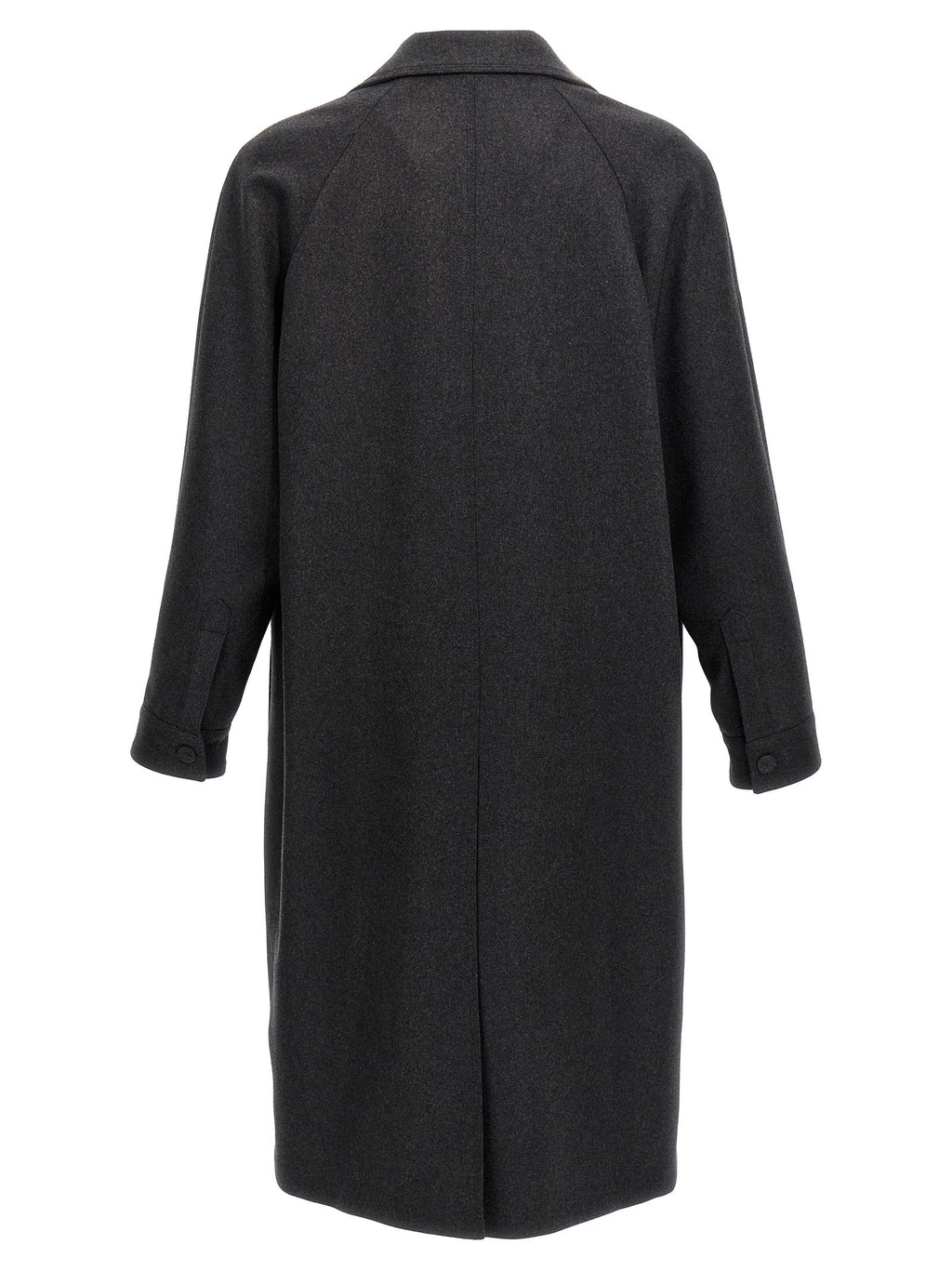Fendi Men Single-Breasted Cashmere Coat