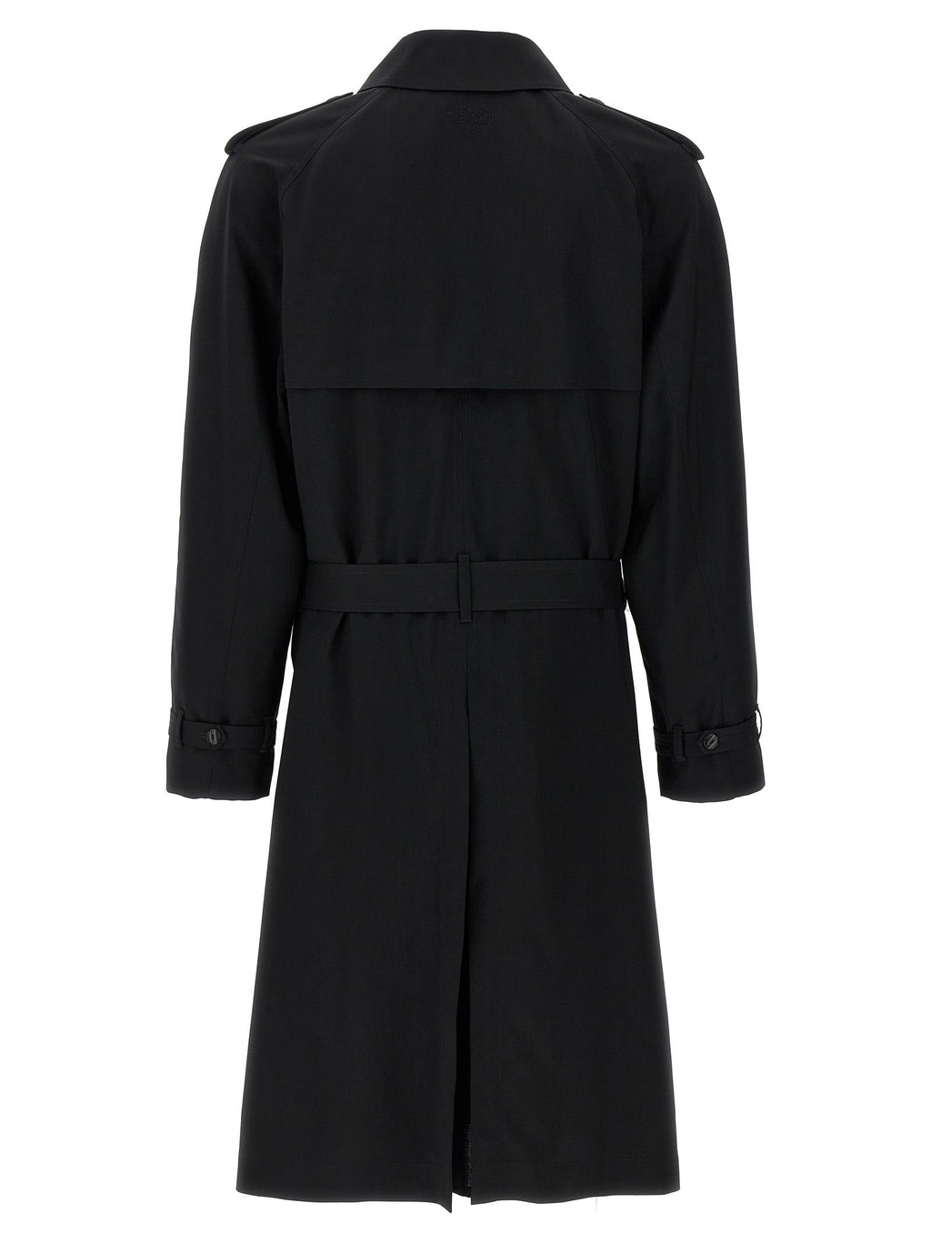 Fendi Men Wool Trench Coat