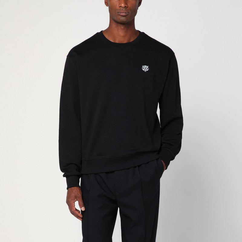 Kenzo Black Crew Neck Sweatshirt With Logo Men