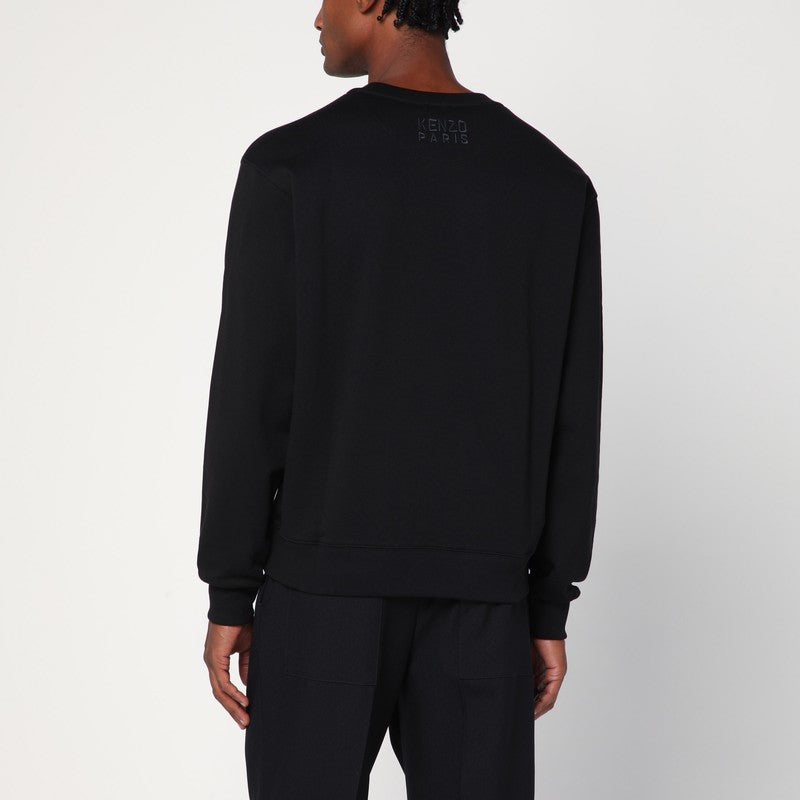 Kenzo Black Crew Neck Sweatshirt With Logo Men