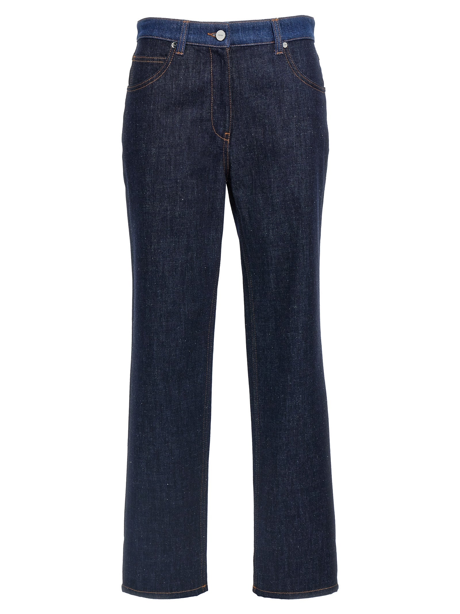 Fendi Women Two-Tone Jeans