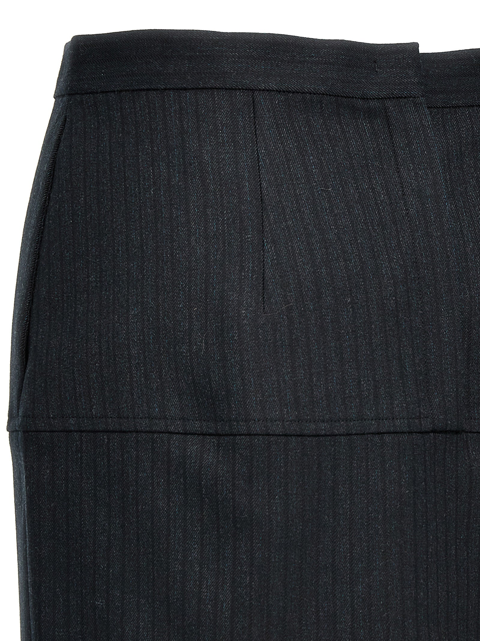 Fendi Women Pinstriped Wool Skirt