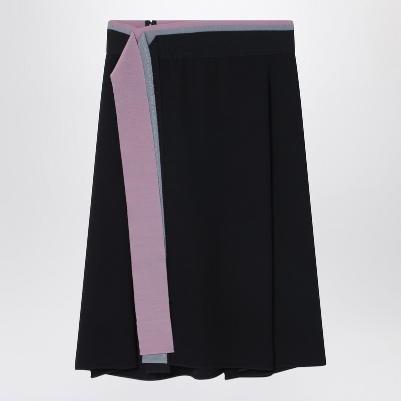 Fendi Black Silk Skirt Women