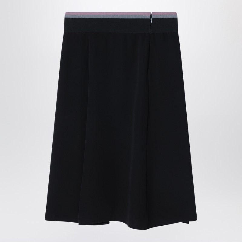 Fendi Black Silk Skirt Women
