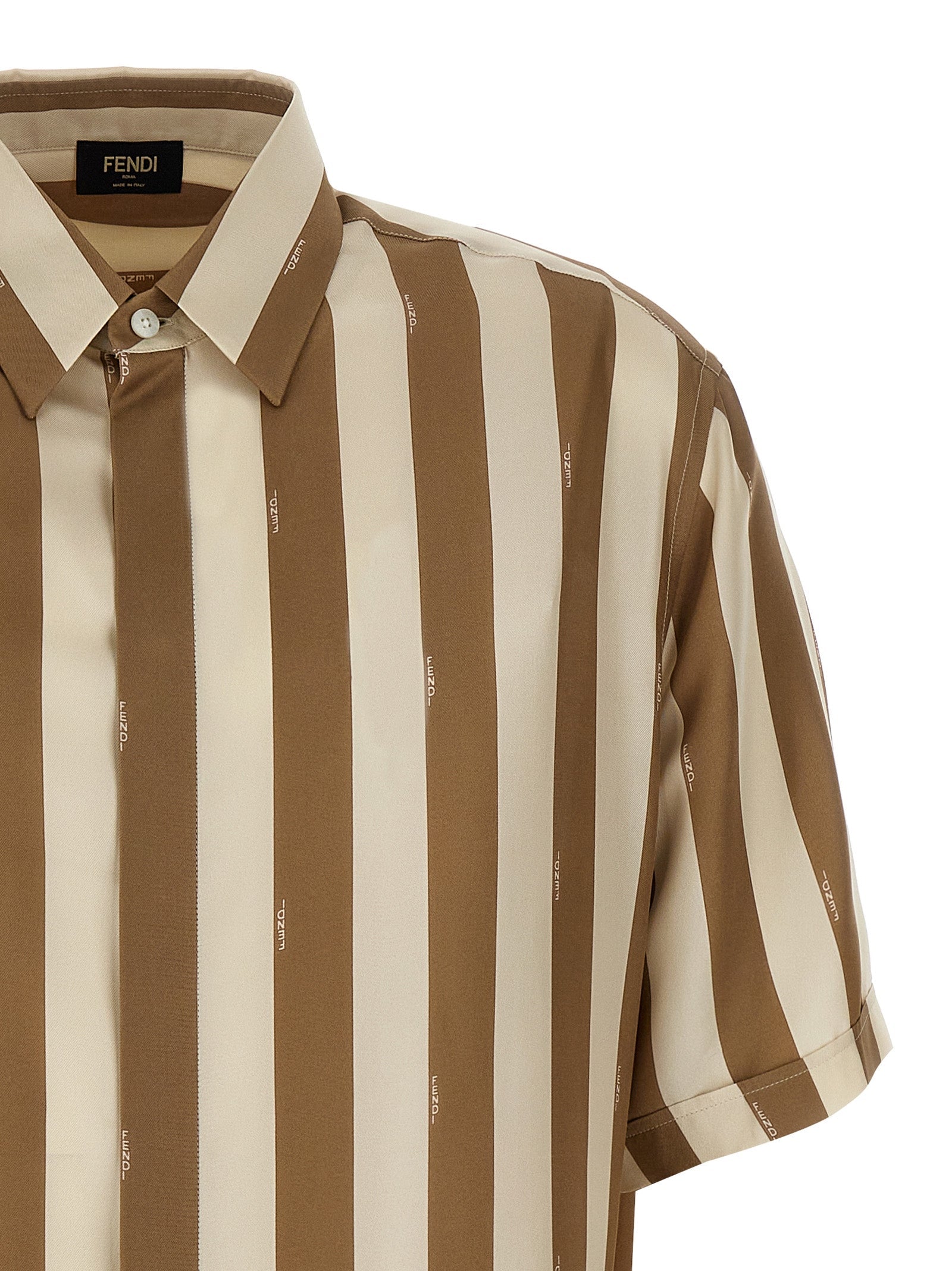 Fendi Men Pequin Shirt