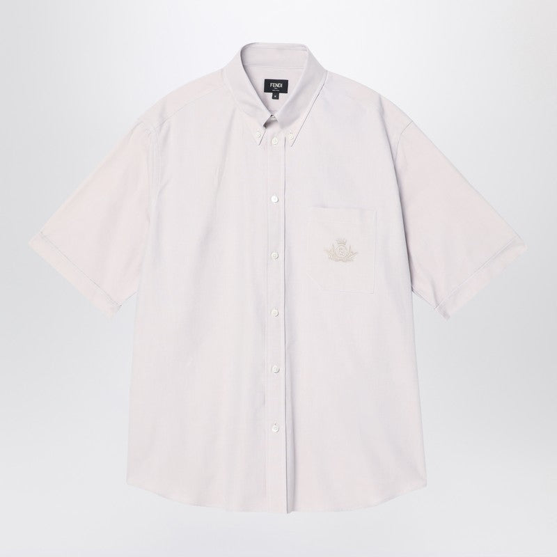 Fendi Light Blue Button-Down Shirt Men