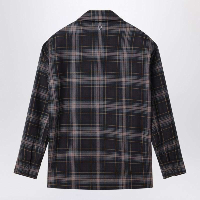 Fendi Go-To Jacket Tartan Brown Men