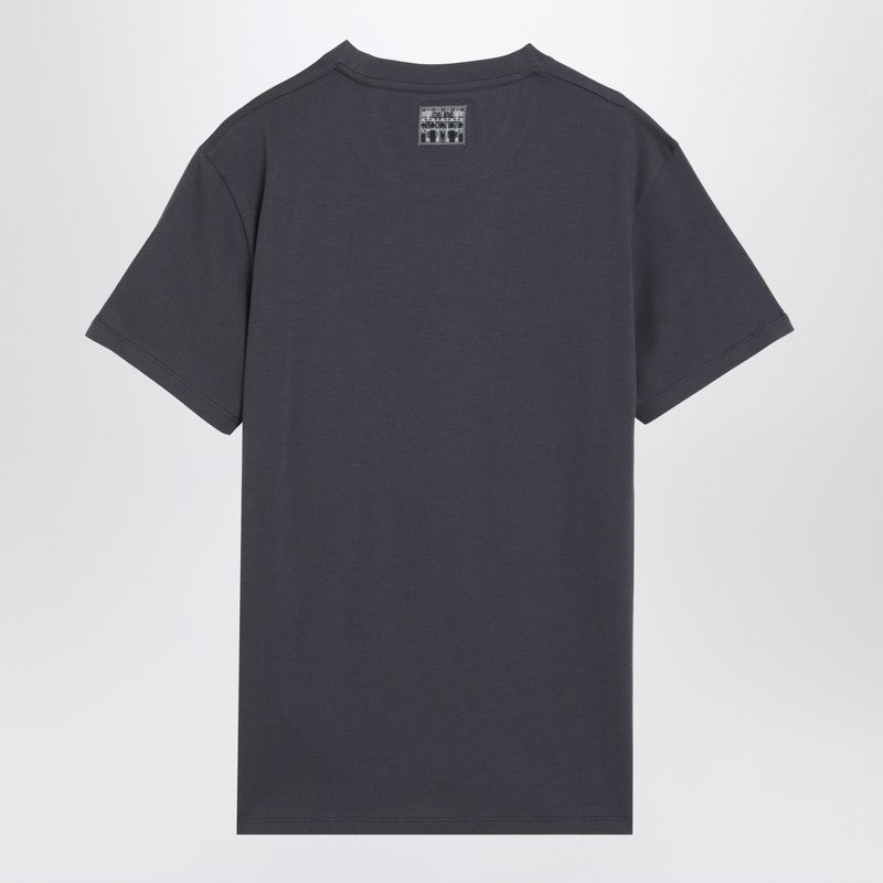 Fendi Slim-Fit Blue Cotton T-Shirt Men