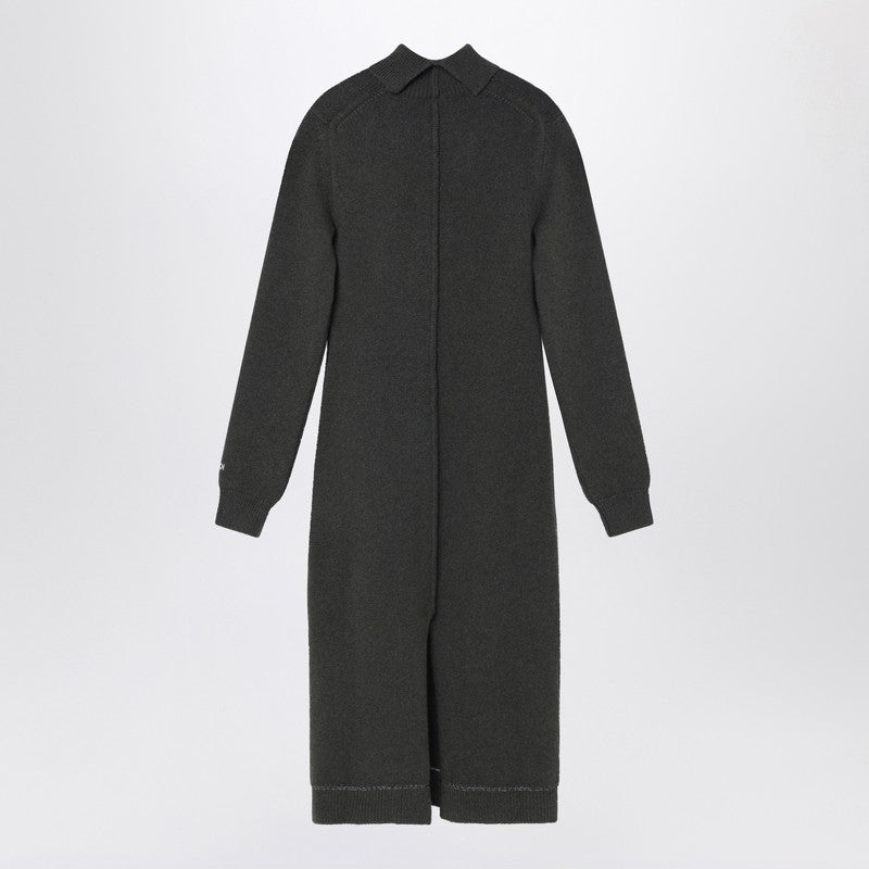 Fendi Dark Green Cashmere Turtleneck Dress Women