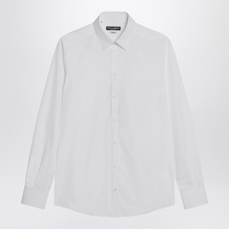 Dolce&Gabbana White Cotton Shirt Men