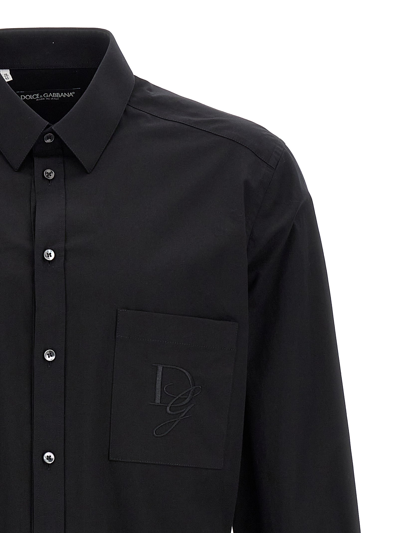 Dolce & Gabbana Men Logo Embroidery Shirt