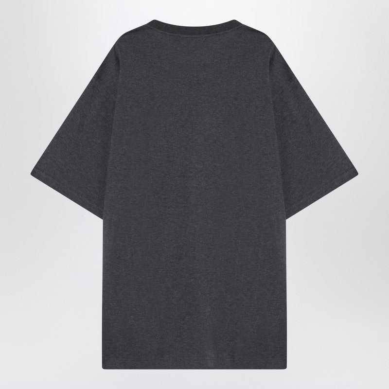 Dolce&Gabbana Gray Cotton T-Shirt With Print Men