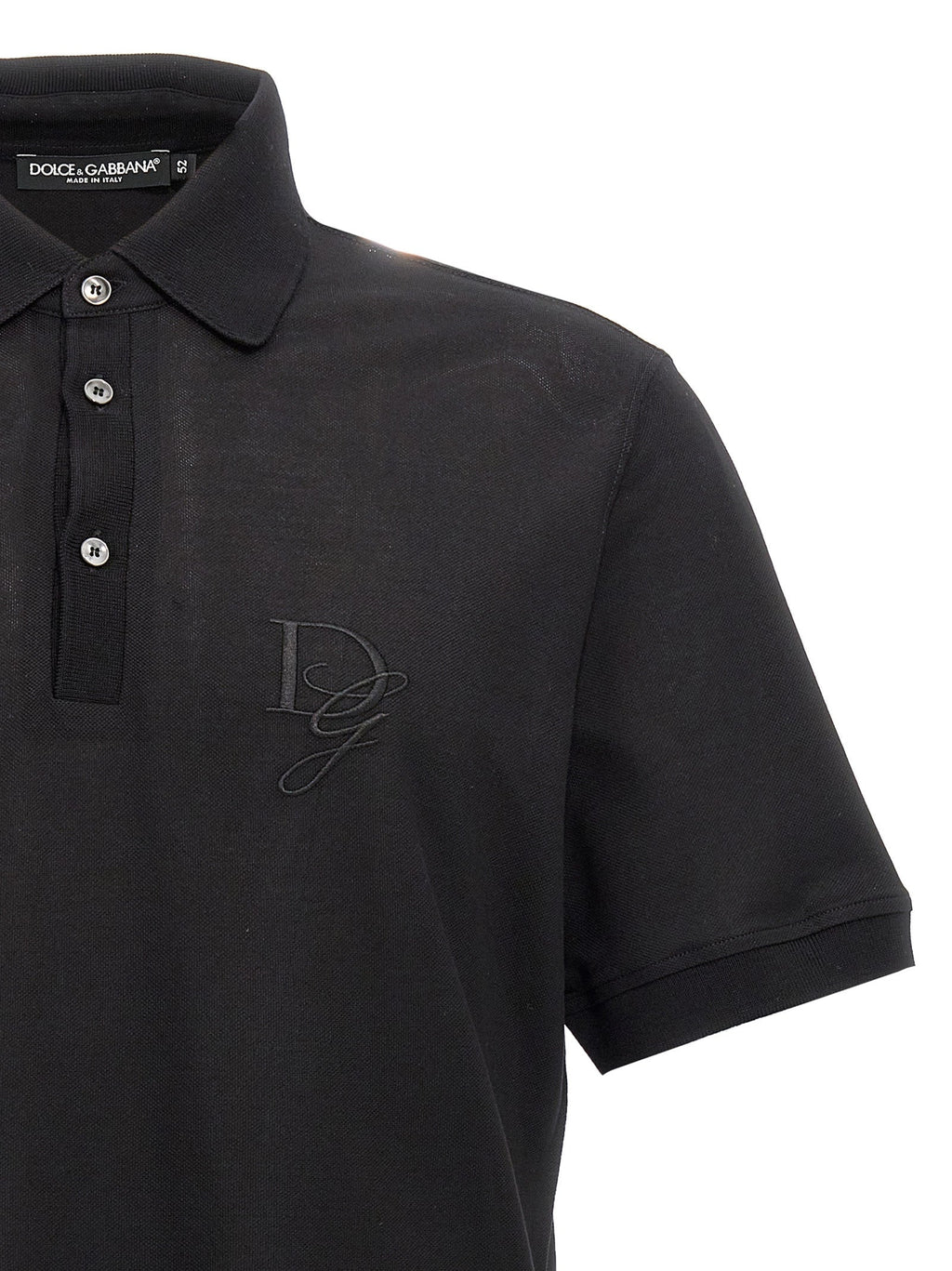 Dolce & Gabbana Men Logo Embroidery Polo Shirt