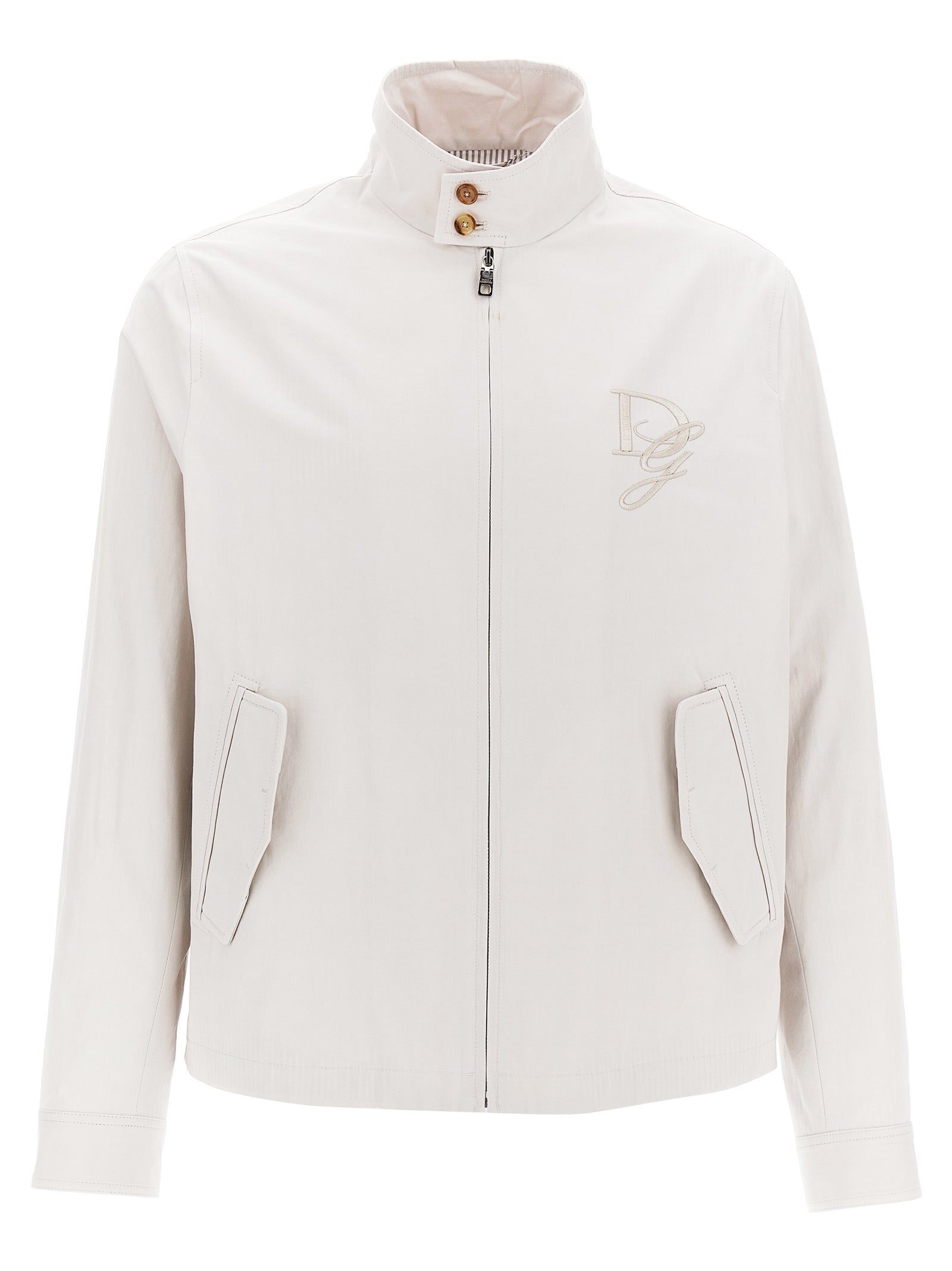 Dolce & Gabbana Men Logo Embroidery Jacket