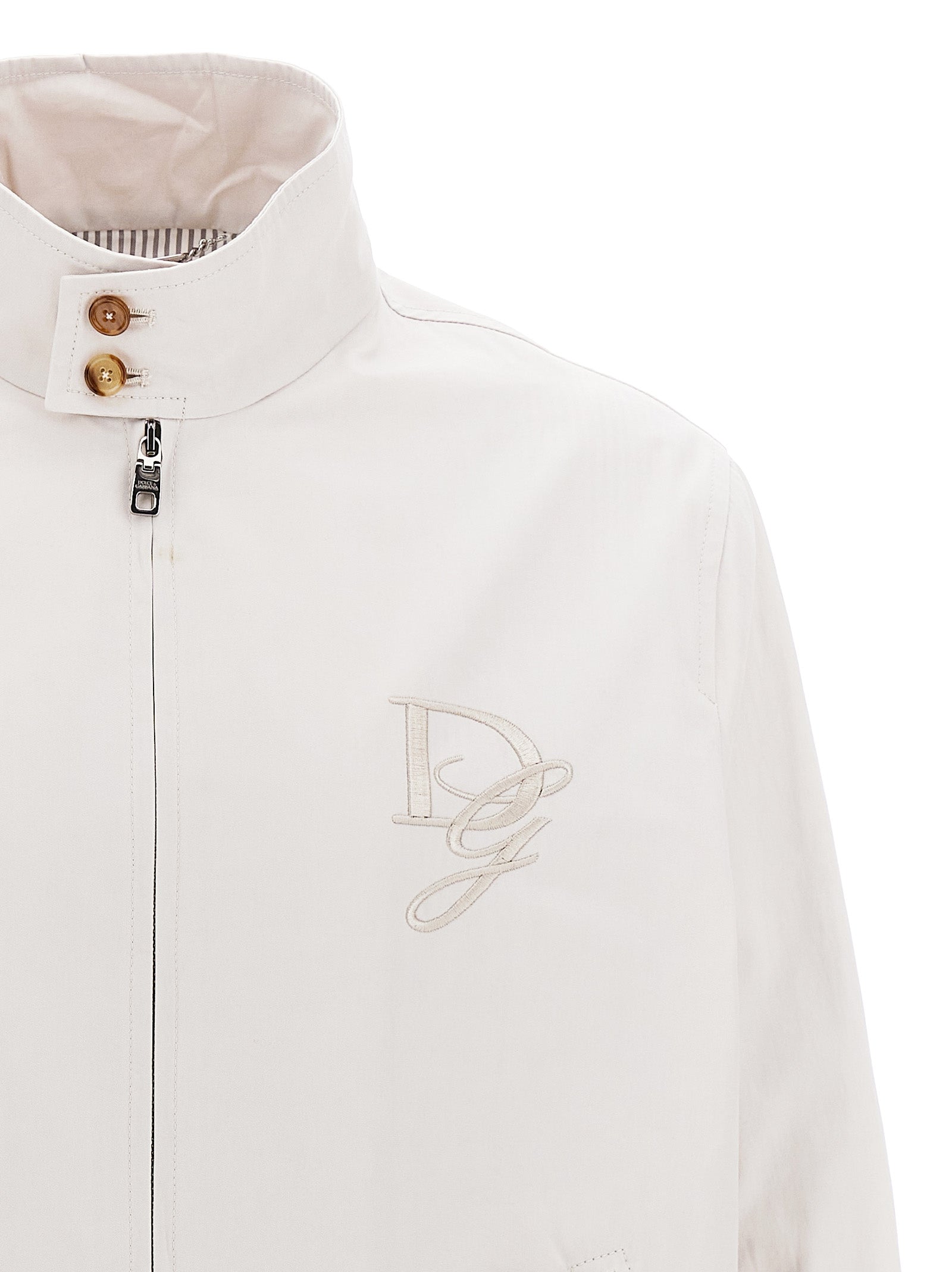 Dolce & Gabbana Men Logo Embroidery Jacket