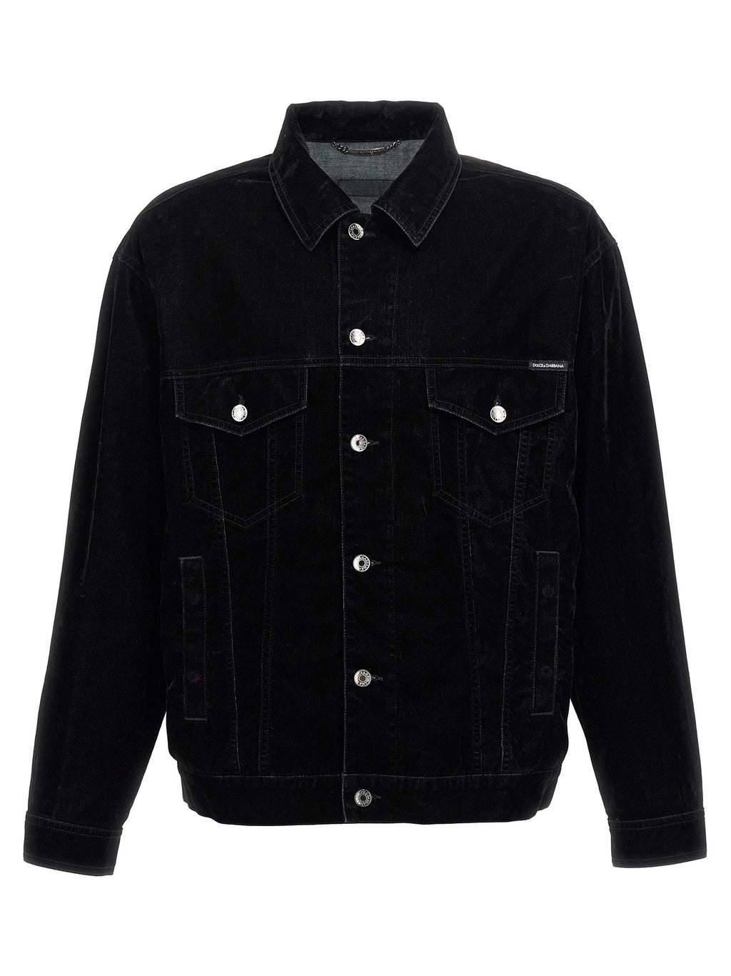 Dolce & Gabbana Men Velvet Shirt Jacket