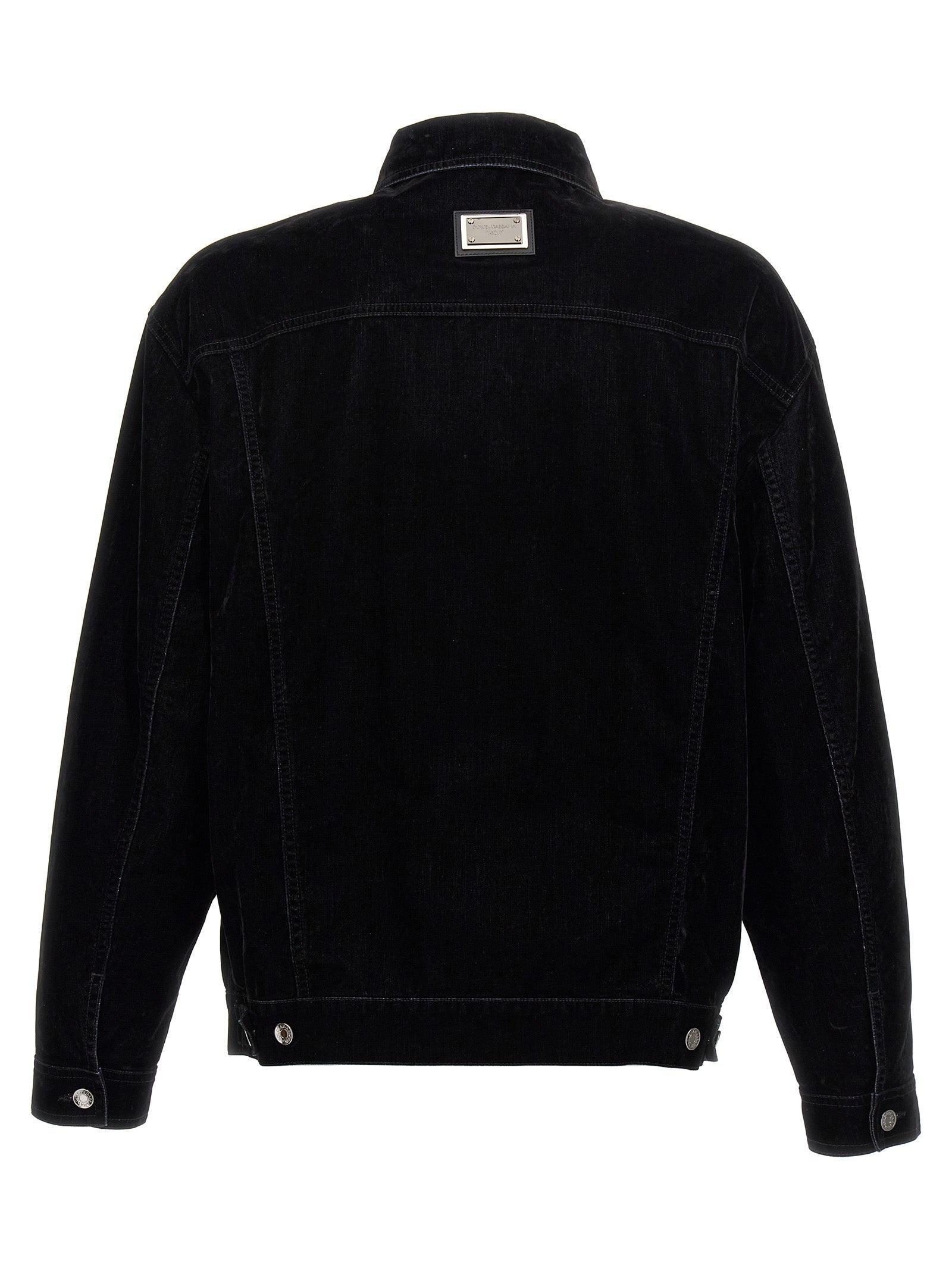 Dolce & Gabbana Men Velvet Shirt Jacket