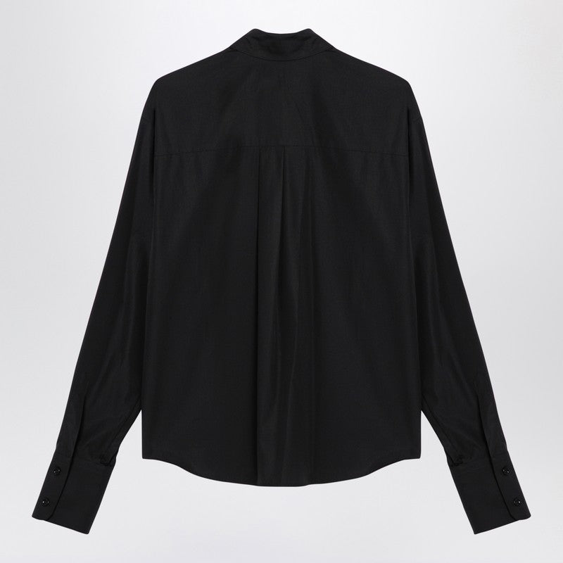 Sportmax Black Popeline Gesso Shirt Women