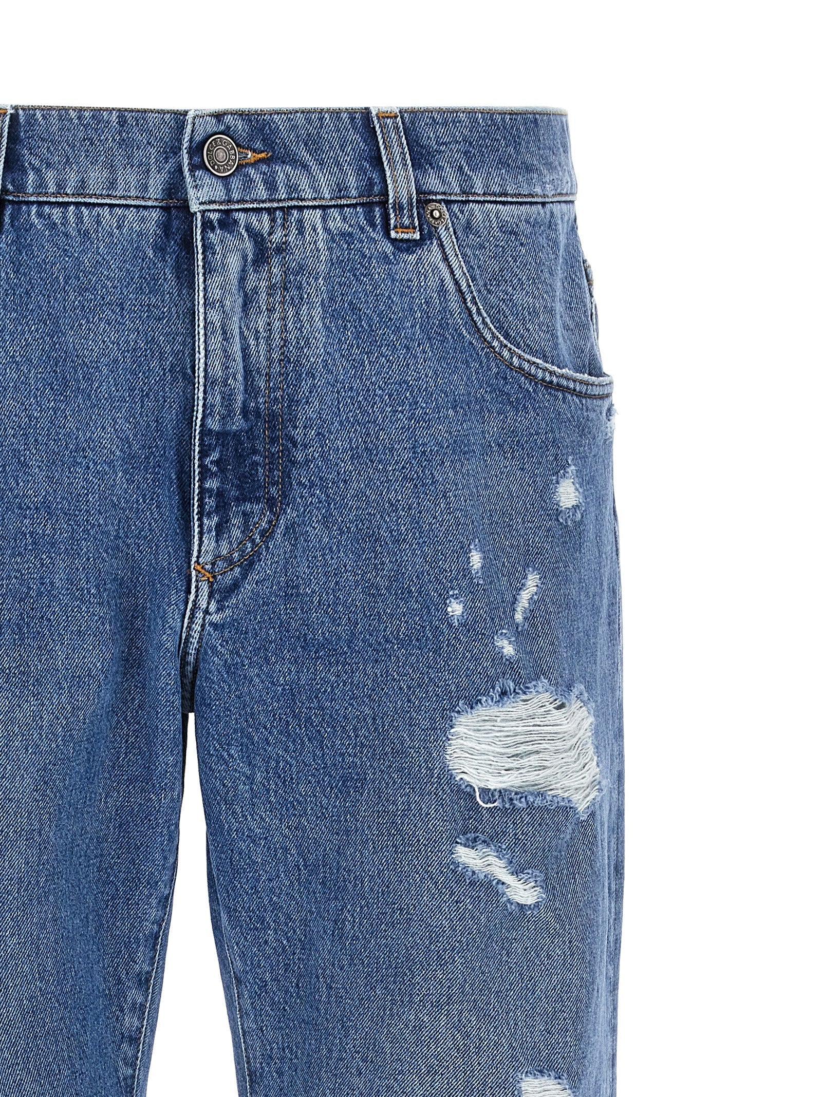 Dolce & Gabbana Men Destroyed Jeans