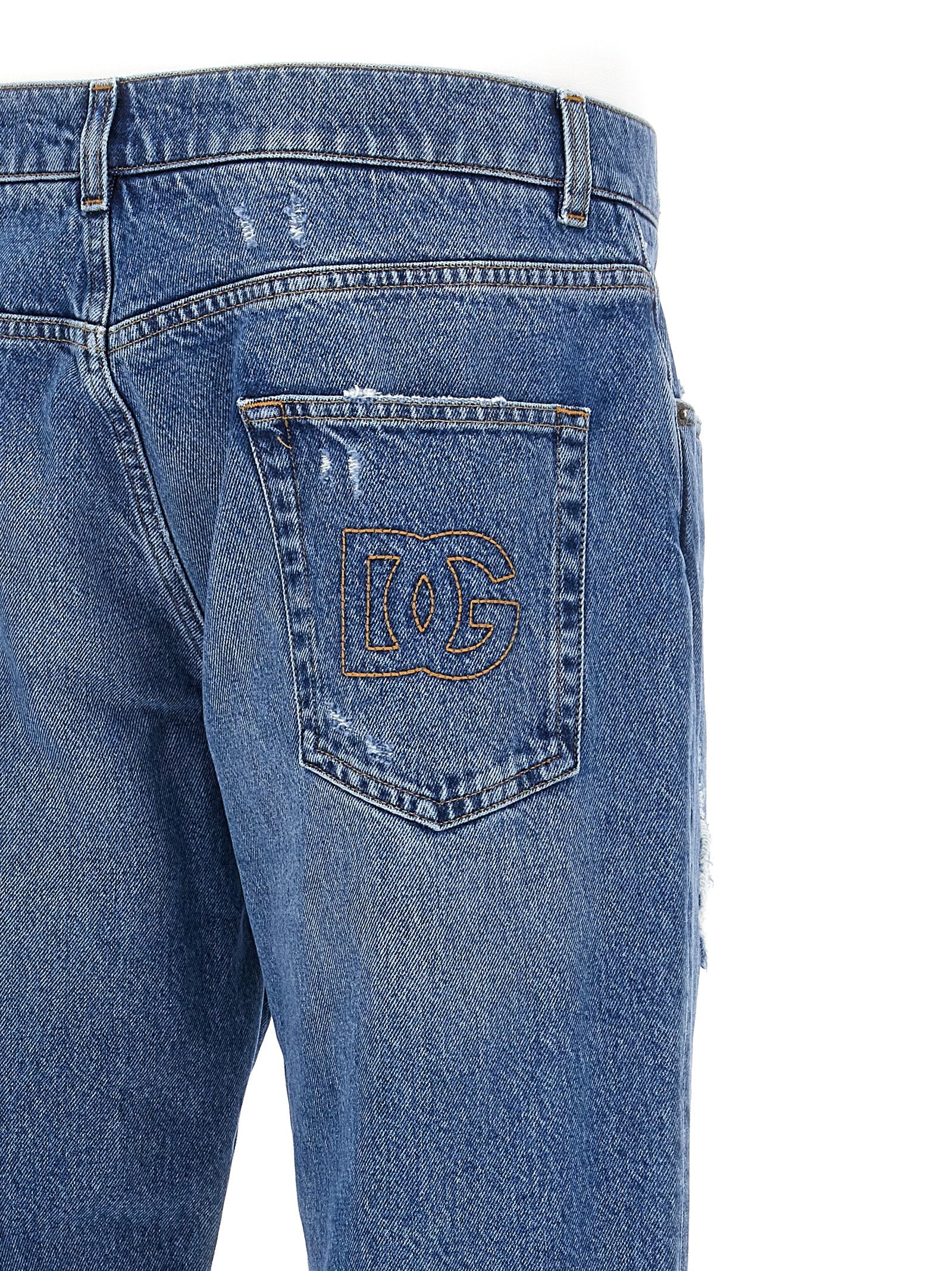 Dolce & Gabbana Men Destroyed Jeans