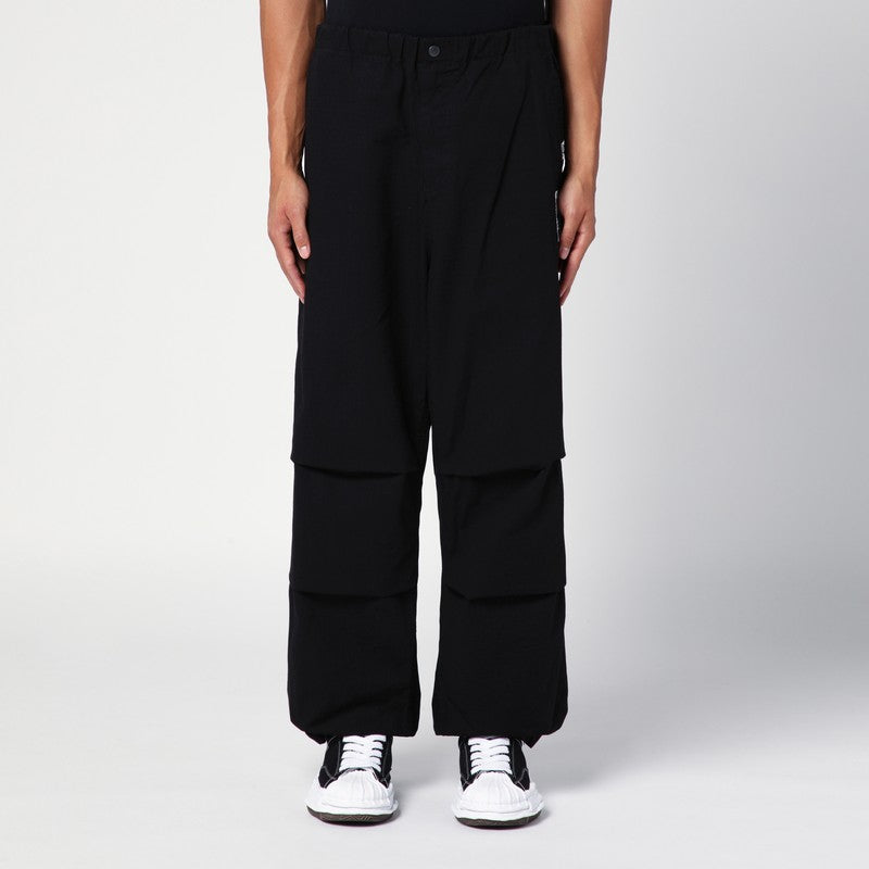 Maison Mihara Yasuhiro Black Parachute Trousers Men