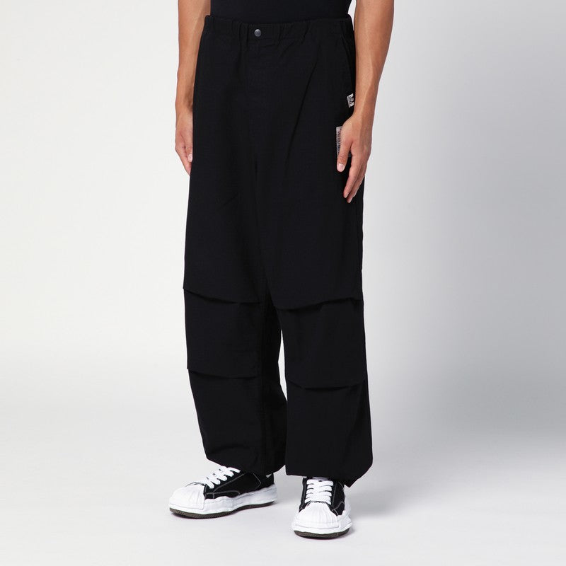 Maison Mihara Yasuhiro Black Parachute Trousers Men