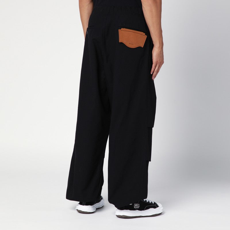 Maison Mihara Yasuhiro Black Parachute Trousers Men