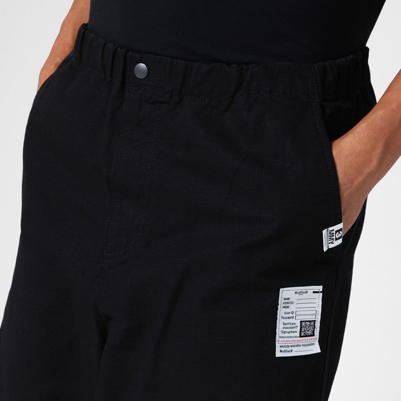 Maison Mihara Yasuhiro Black Parachute Trousers Men
