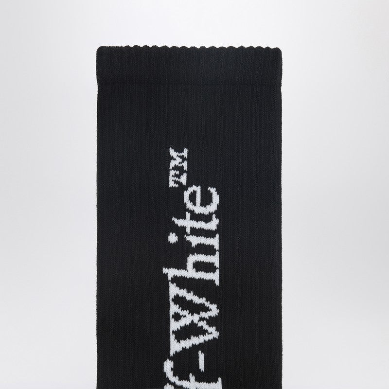 Off-White Black Socks With Logo Men