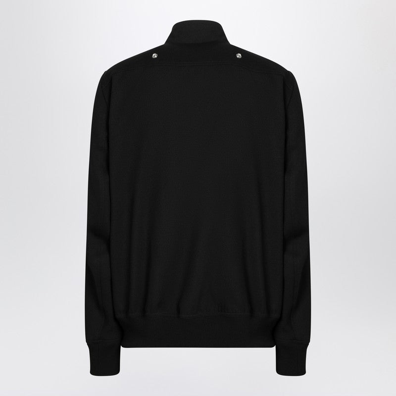 Rick Owens Black Wool Zip Jacket Men