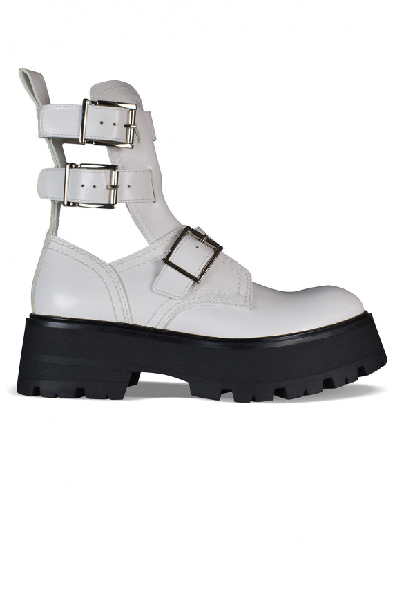 Alexander Mcqueen Women Rave Buckle Boots