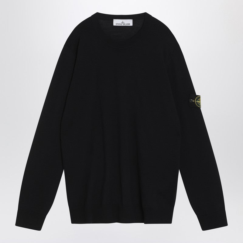 Stone Island Navy Blue Wool Sweater Men