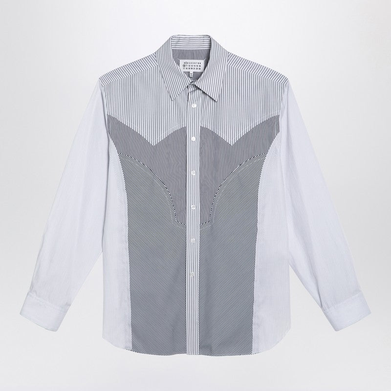 Maison Margiela Striped Patchwork Shirt Men