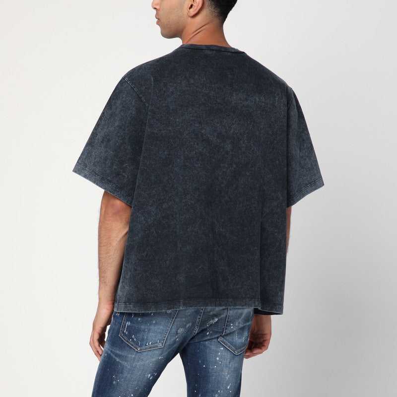 Dsquared2 Washed Grey T-Shirt With Logo Men