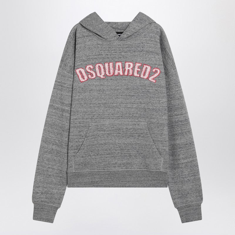 Dsquared2 Grey Cotton Sweatshirt With Logo Men