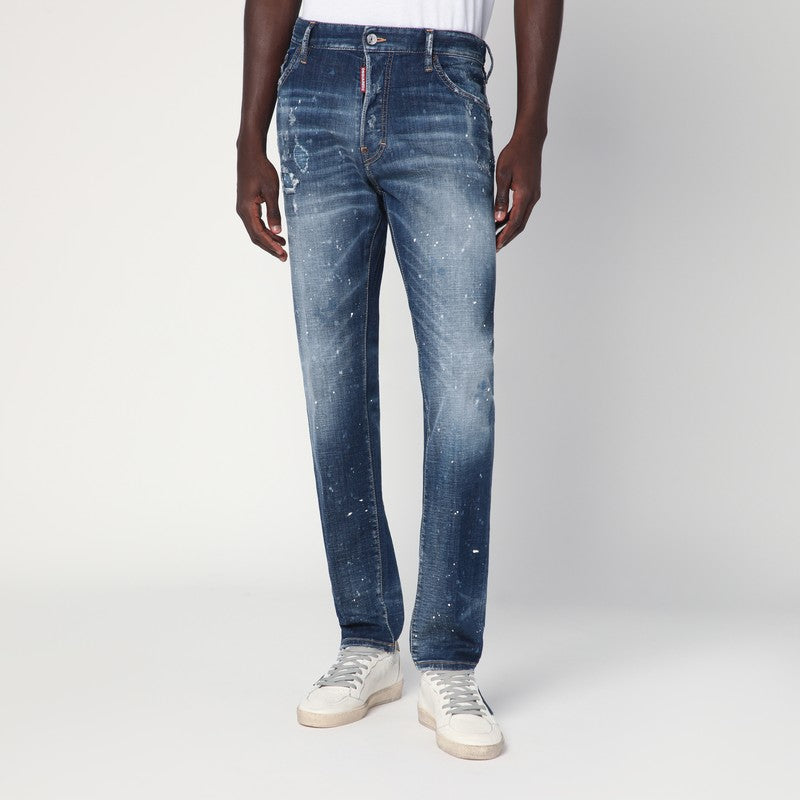 Dsquared2 Medium Galaxy Wash Cool Guy Jeans In Faded Blue Men
