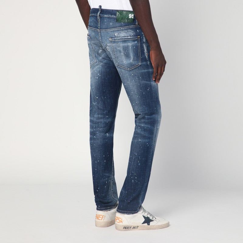 Dsquared2 Medium Galaxy Wash Cool Guy Jeans In Faded Blue Men