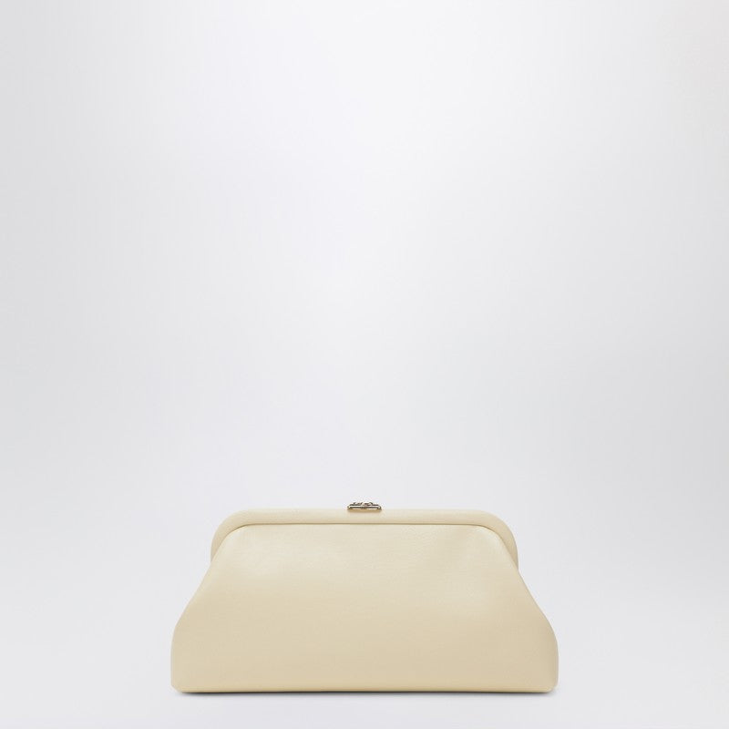 Jimmy Choo Skylar Clutch In Butter-Colored Leather Women